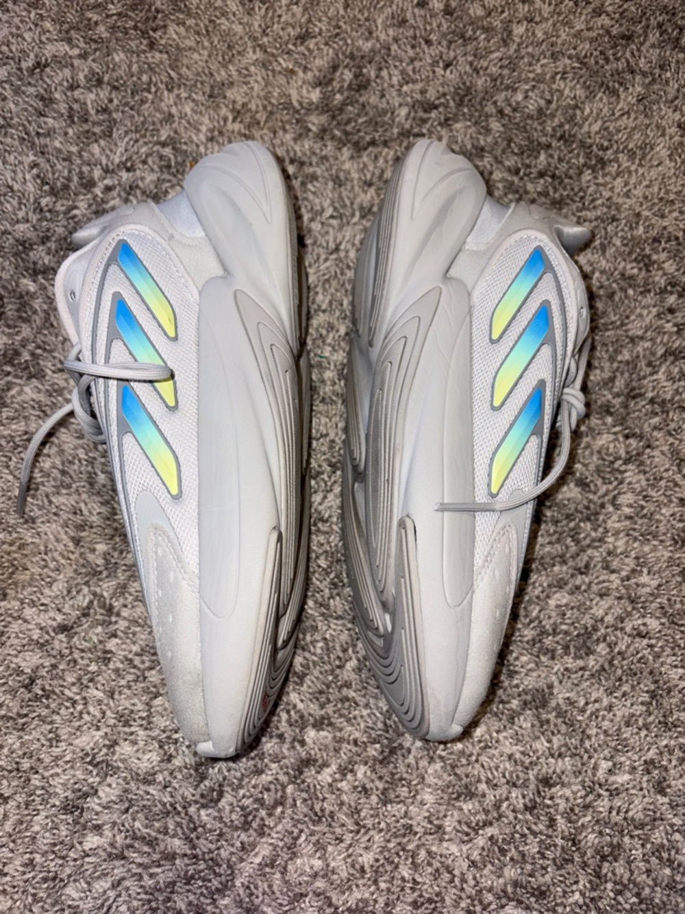 Adidas Ozelia Sneakers Women’s Size 7.5 Gray Mint Blue Chunky Dad Shoes - Picture 3 of 8